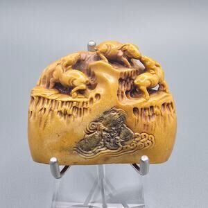 Qing Dynasty Jade Stone Seal with Charlotte Horstmann Provenance